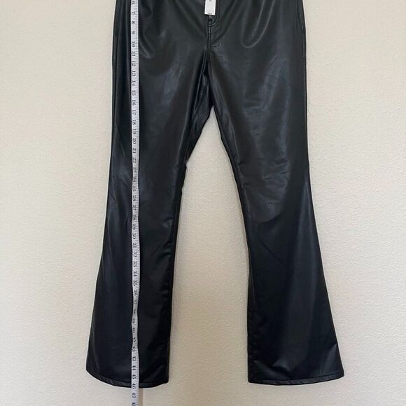 NWT Banana Republic  low rise bootcut Leather Pants Size 32/14 - Picture 15 of 15